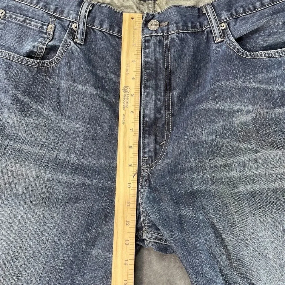 Levi Strauss 569 Loose Straight Stretch Jeans Mens 40x30‎ Dark Wash Blue Denim